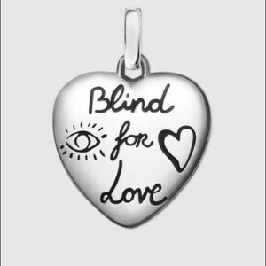 SOLD GUCCI NWT BLIND FOR LOVE CHARM NECKLACE